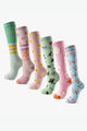 Pattern Party Bamboo Compression Socks 6 Pack