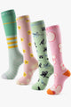 Pattern Party Bamboo Compression Socks 4 Pack