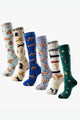 Cutest Creatures Bamboo Compression Socks 6 Pack