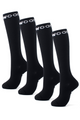 Black Bamboo Compression Socks 4 Pack